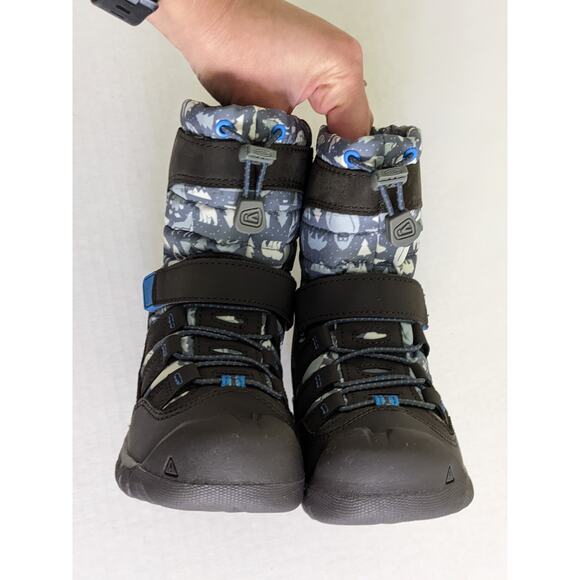 NWT Keen Winterport Neo DT Waterproof Boot Size 8 Steel Gray Brilliant Blue - Picture 2 of 9